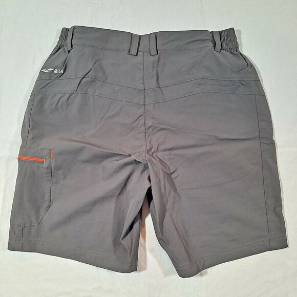 MIER Women's Size 8 Dark Grey Stretchy Hiking Camping Fishing Shorts Quick Dry - Picture 4 of 7